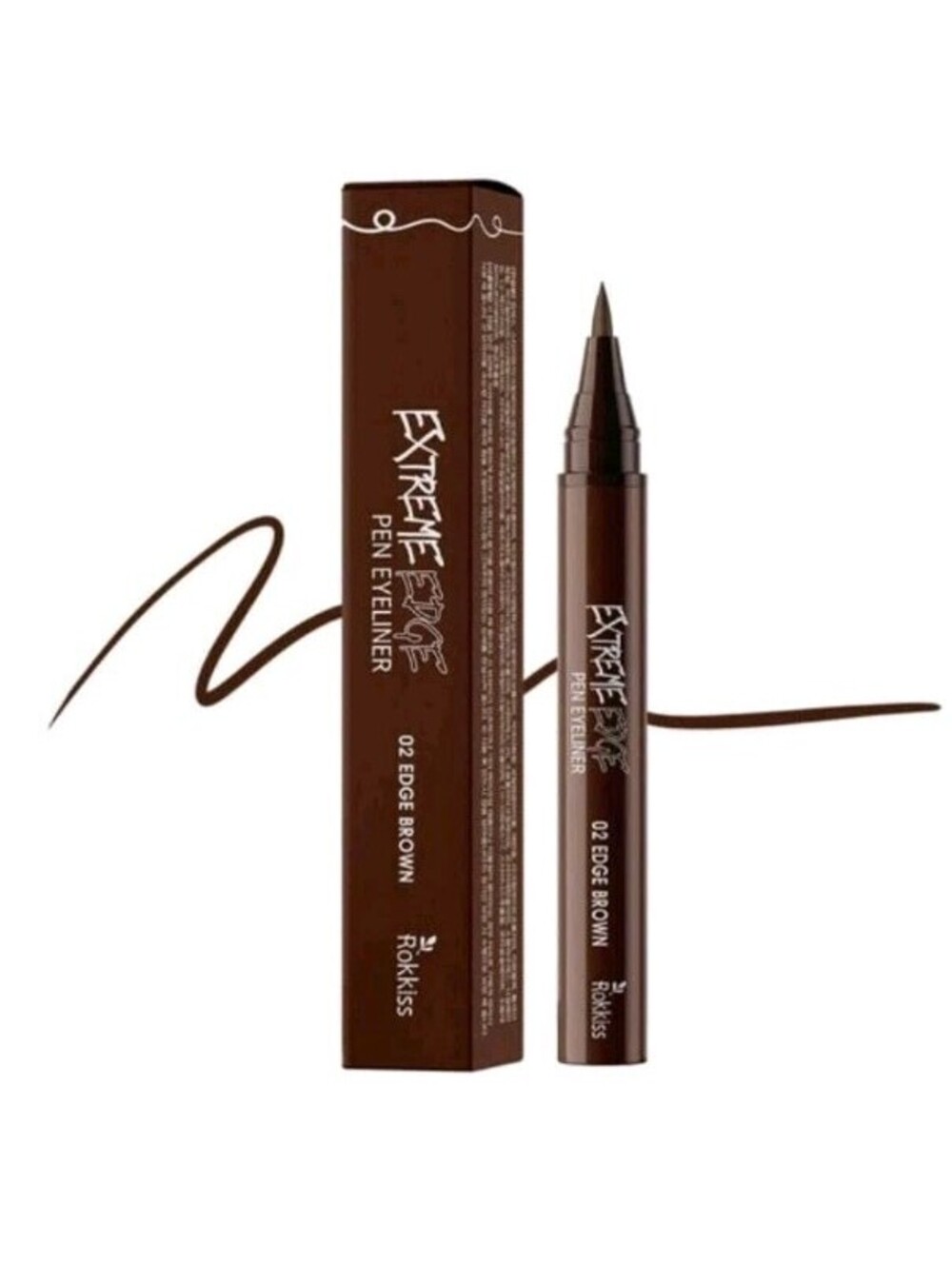 Rokkiss Extreme Edge Pen Eyeliner 02 Edge Brown 0.5g